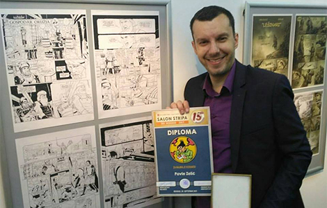 pavle zelić dobitnik nagrade za najbolji strip scenario laguna knjige