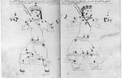 slike statičnih zvezda uzbečki drevni astronomski rukopis laguna knjige